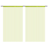 Miniatyr av produktbild för Trådgardiner 2 st 100x250 cm grön