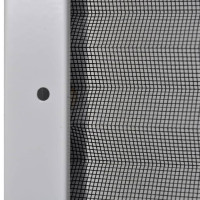 Produktbild för Plisserat insektsnät för fönster 80x120 cm aluminium