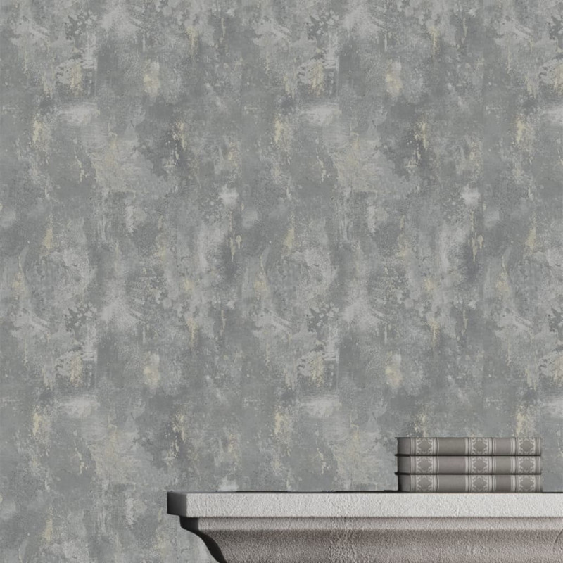Produktbild för DUTCH WALLCOVERINGS Tapet betong grå TP1008