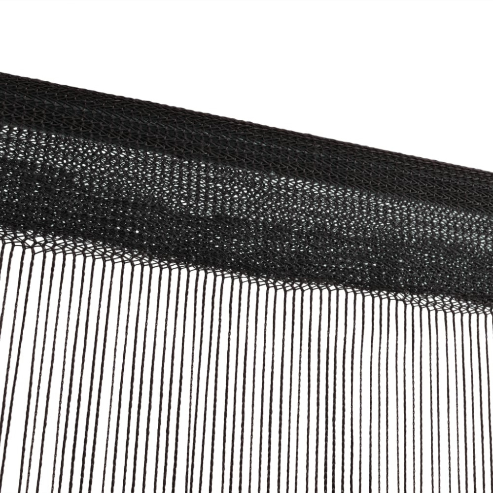 Produktbild för Trådgardiner 2 st 140x250 cm svart