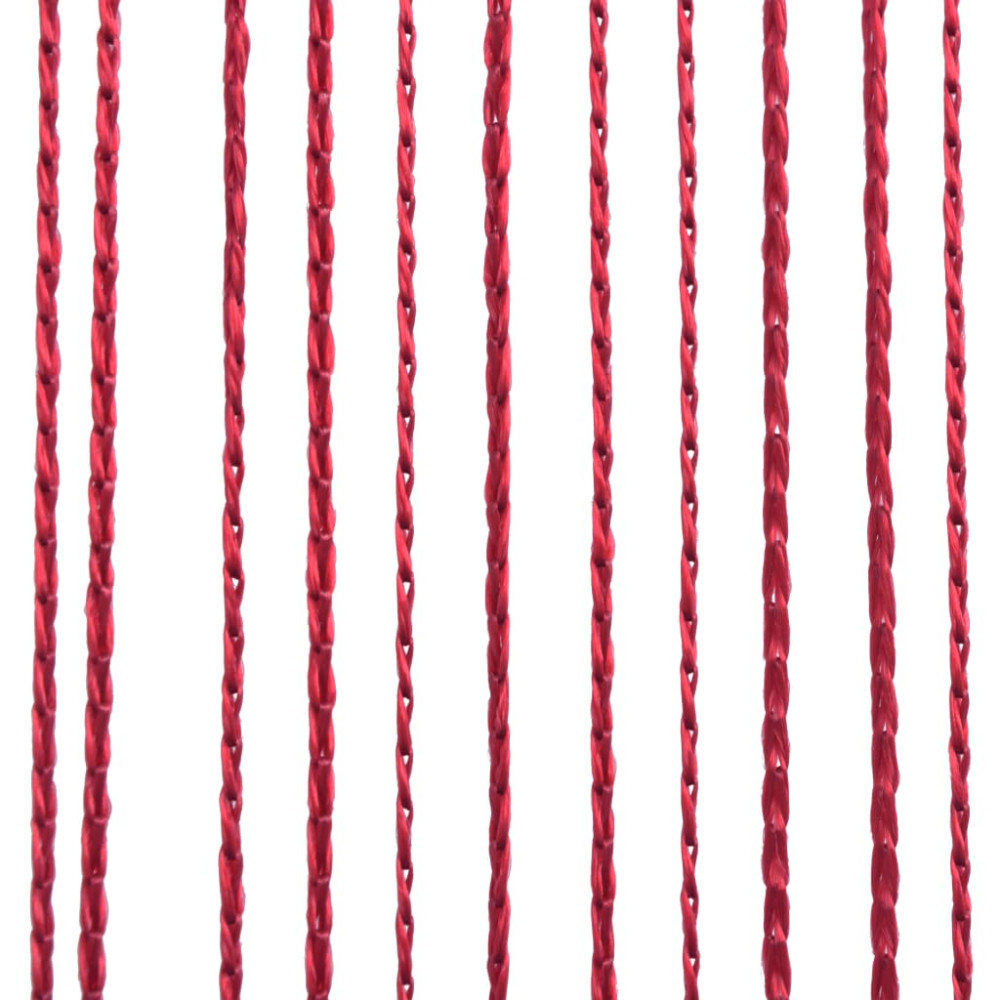 Produktbild för Trådgardiner 2 st 140x250 cm vinröd
