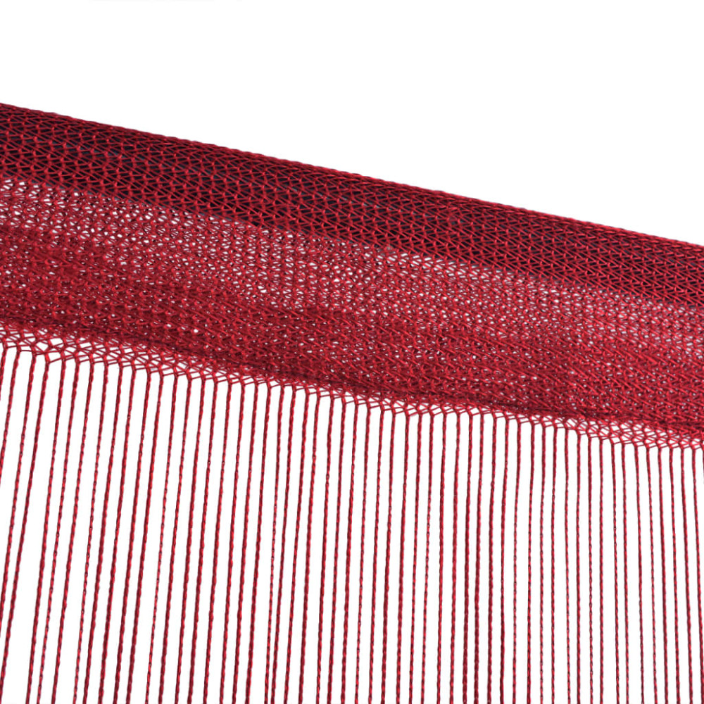 Produktbild för Trådgardiner 2 st 140x250 cm vinröd