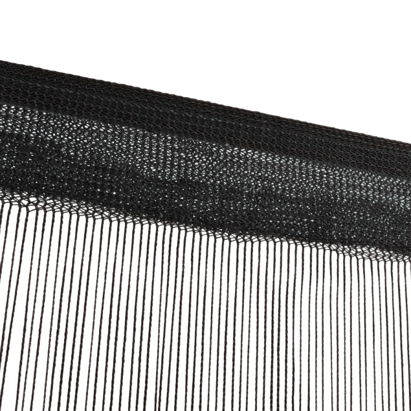 Produktbild för Trådgardiner 2 st 100x250 cm svart