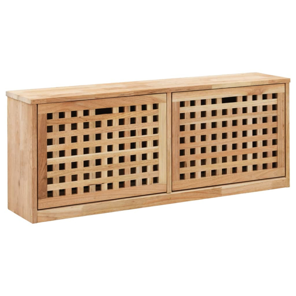 Produktbild för Skobänk 94x20x38 cm massivt valnötsträ