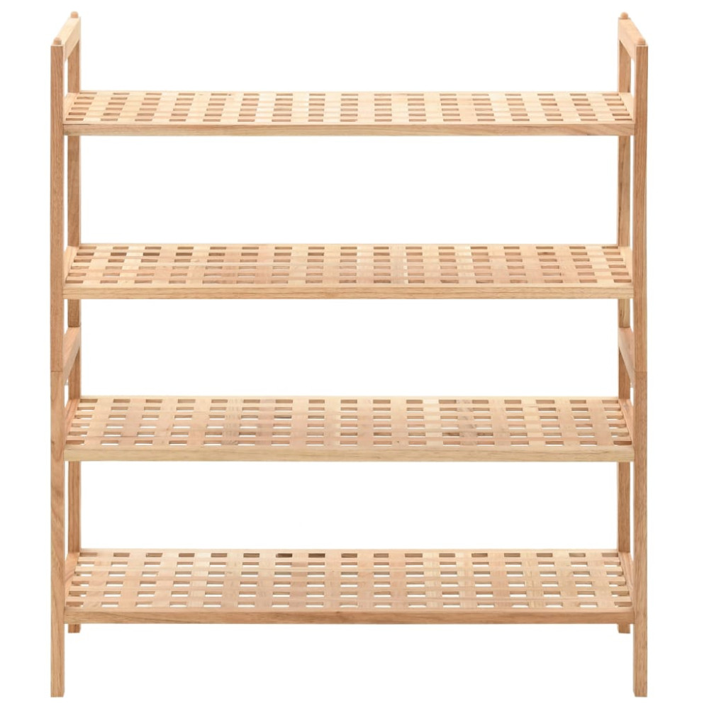 Produktbild för Skohylla massivt valnötsträ 69x26x81 cm