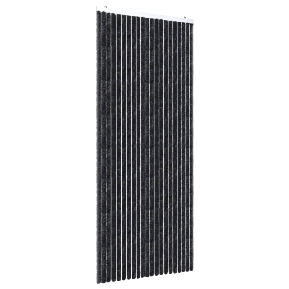 Produktbild för Insektsdraperi antracit 90x220 cm chenille