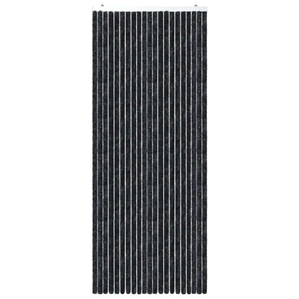 Produktbild för Insektsdraperi antracit 90x220 cm chenille