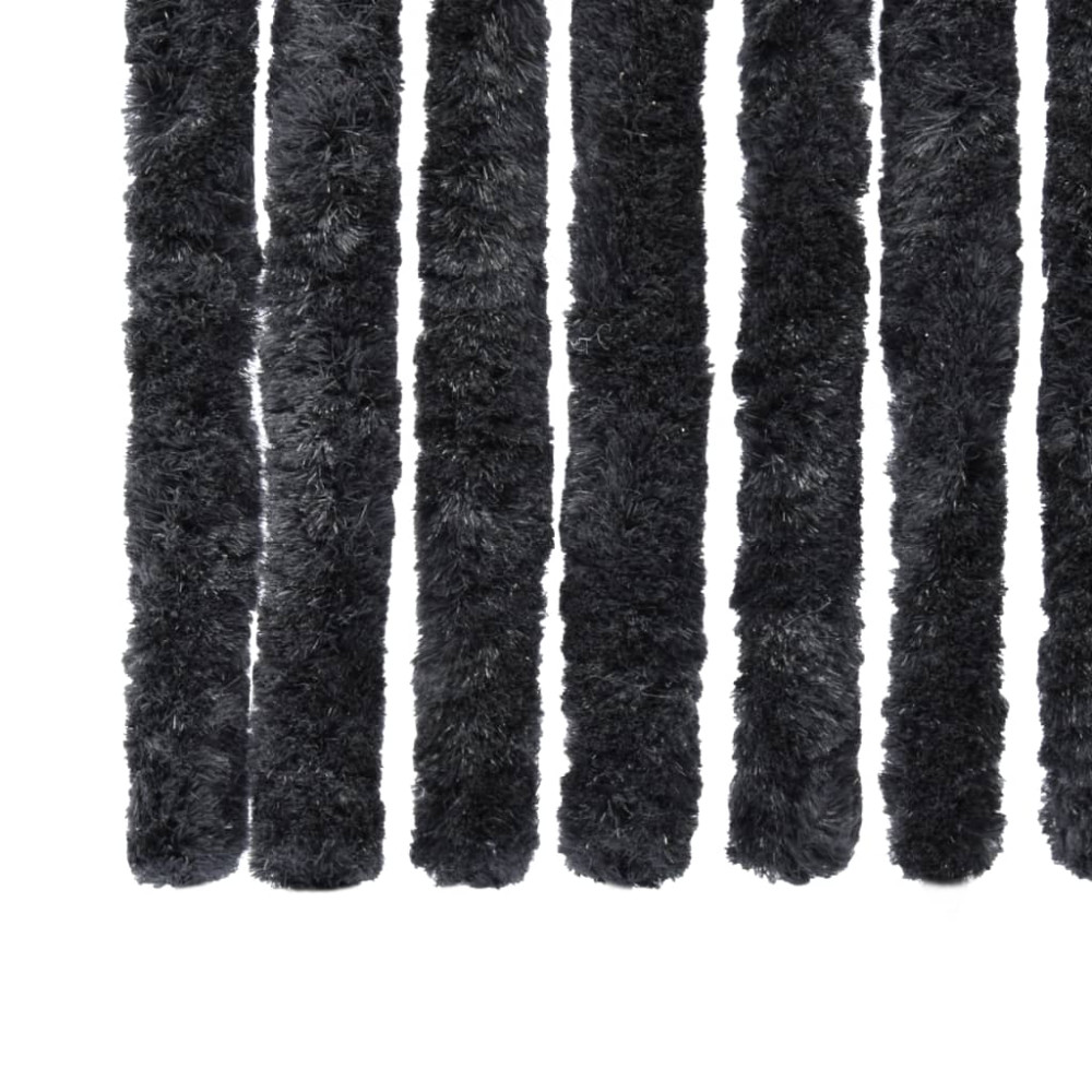 Produktbild för Insektsdraperi antracit 90x220 cm chenille