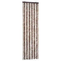Produktbild för Insektsdraperi beige och ljusbrun 56x185 cm chenille