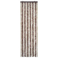 Produktbild för Insektsdraperi beige och ljusbrun 56x185 cm chenille