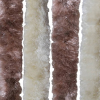 Produktbild för Insektsdraperi beige och ljusbrun 56x185 cm chenille