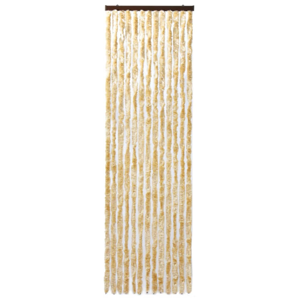 Produktbild för Insektsdraperi beige 56x185 cm chenille
