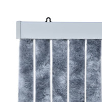 Produktbild för Insektsdraperi silver 90x220 cm chenille