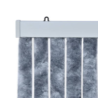 Produktbild för Insektsdraperi silver 56x185 cm chenille