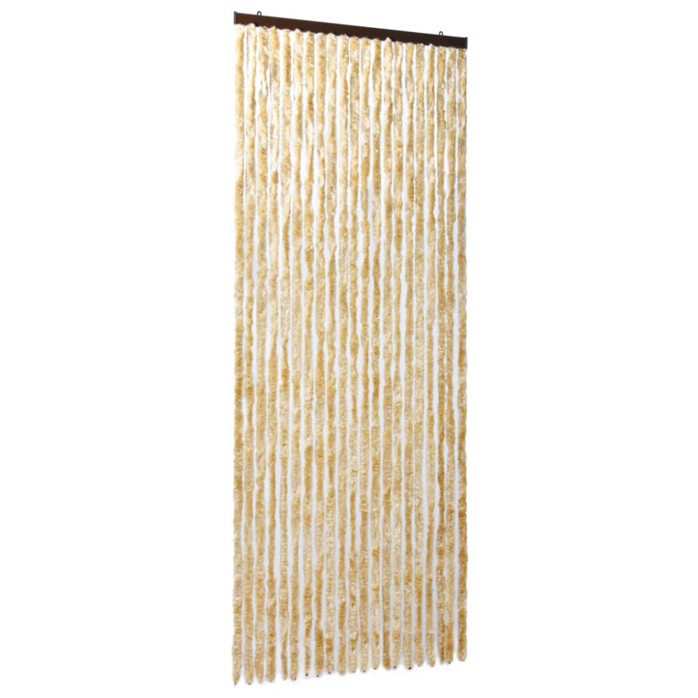 Produktbild för Insektsdraperi beige 90x220 cm chenille