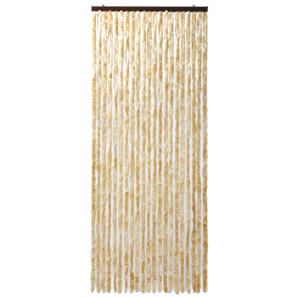 Produktbild för Insektsdraperi beige 90x220 cm chenille