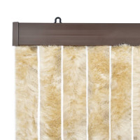 Produktbild för Insektsdraperi beige 90x220 cm chenille