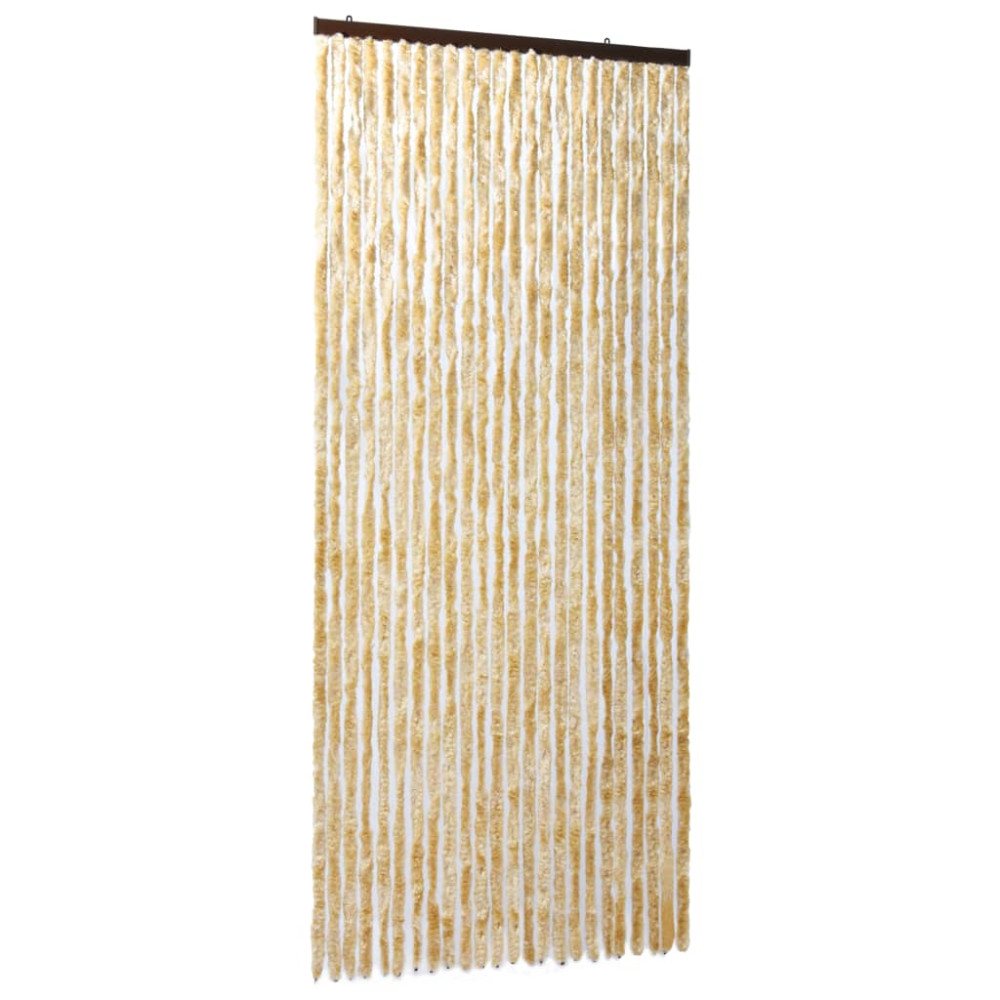 Produktbild för Insektsdraperi beige 100x220 cm chenille