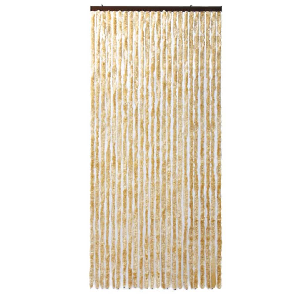 Produktbild för Insektsdraperi beige 100x220 cm chenille