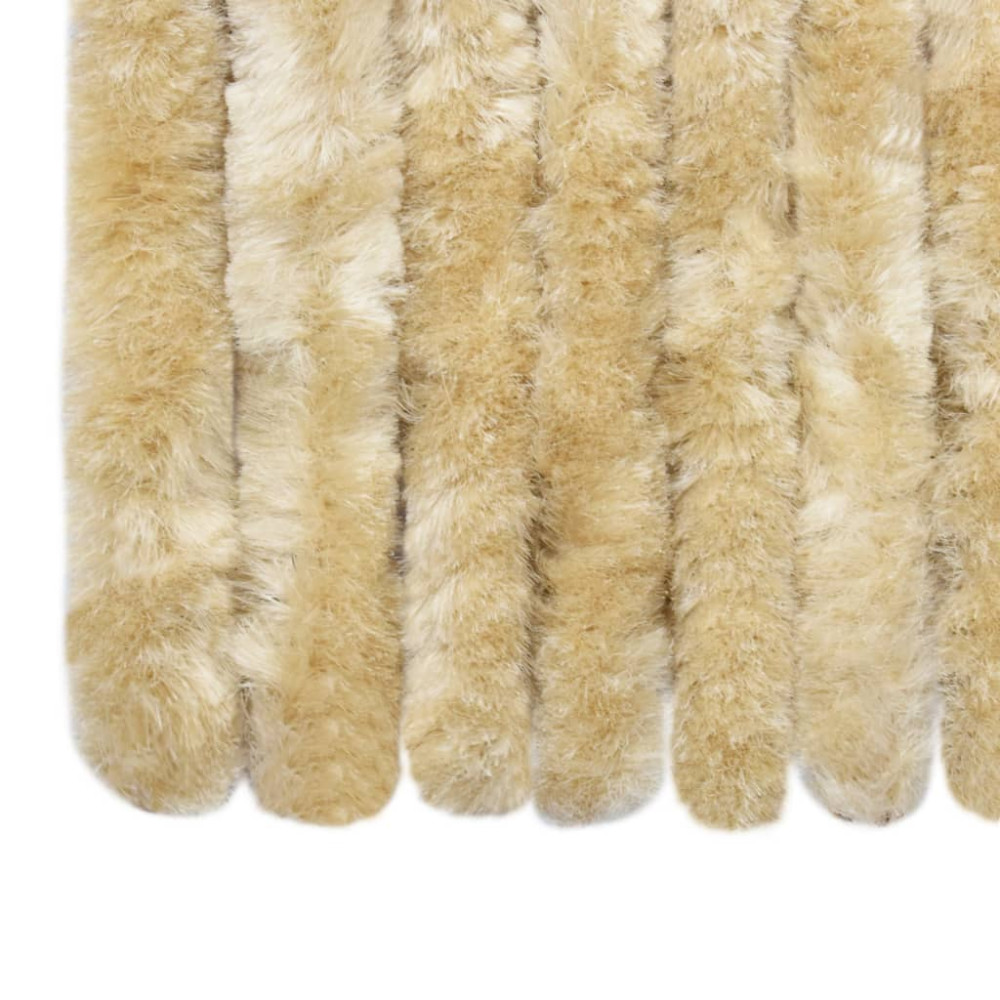 Produktbild för Insektsdraperi beige 100x220 cm chenille