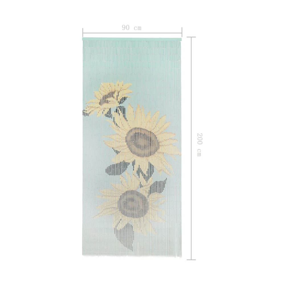 Produktbild för Dörrdraperi i bambu 90x200 cm