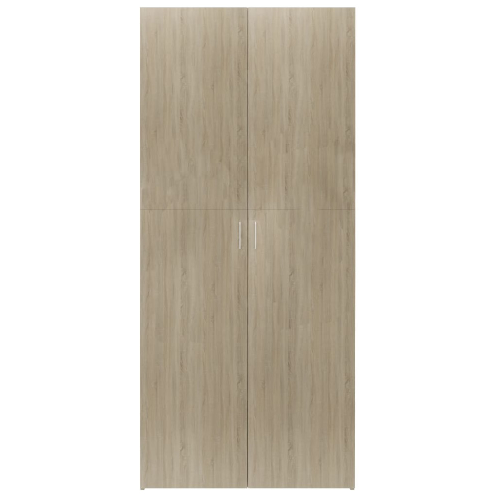 Produktbild för Skoskåp sonoma-ek 80x35,5x180 cm konstruerat trä