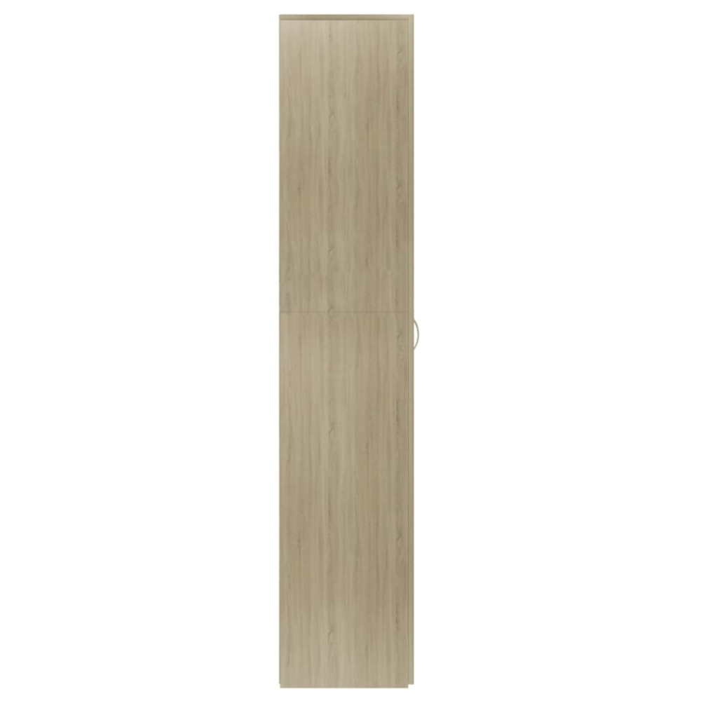 Produktbild för Skoskåp sonoma-ek 80x35,5x180 cm konstruerat trä