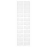 Produktbild för Skoskåp vit 54x34x183 cm konstruerat trä
