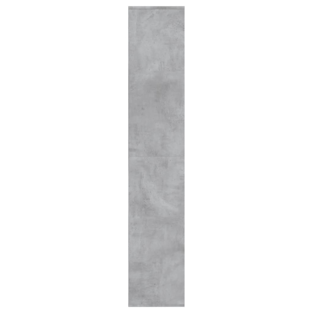 Produktbild för Skoskåp betonggrå 54x34x183 cm konstruerat trä