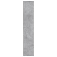 Produktbild för Skoskåp betonggrå 54x34x183 cm konstruerat trä