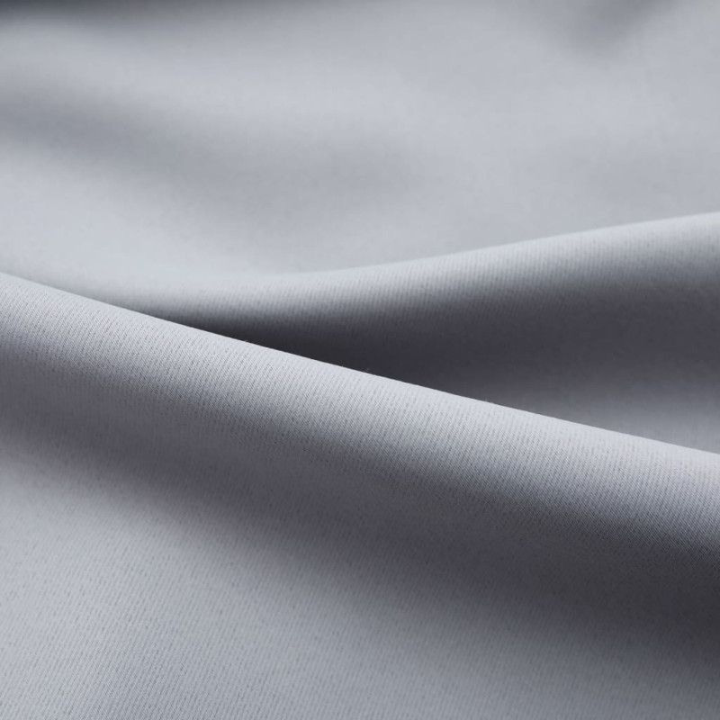 Produktbild för Mörkläggningsgardiner med krokar 2 st grå 140x175 cm