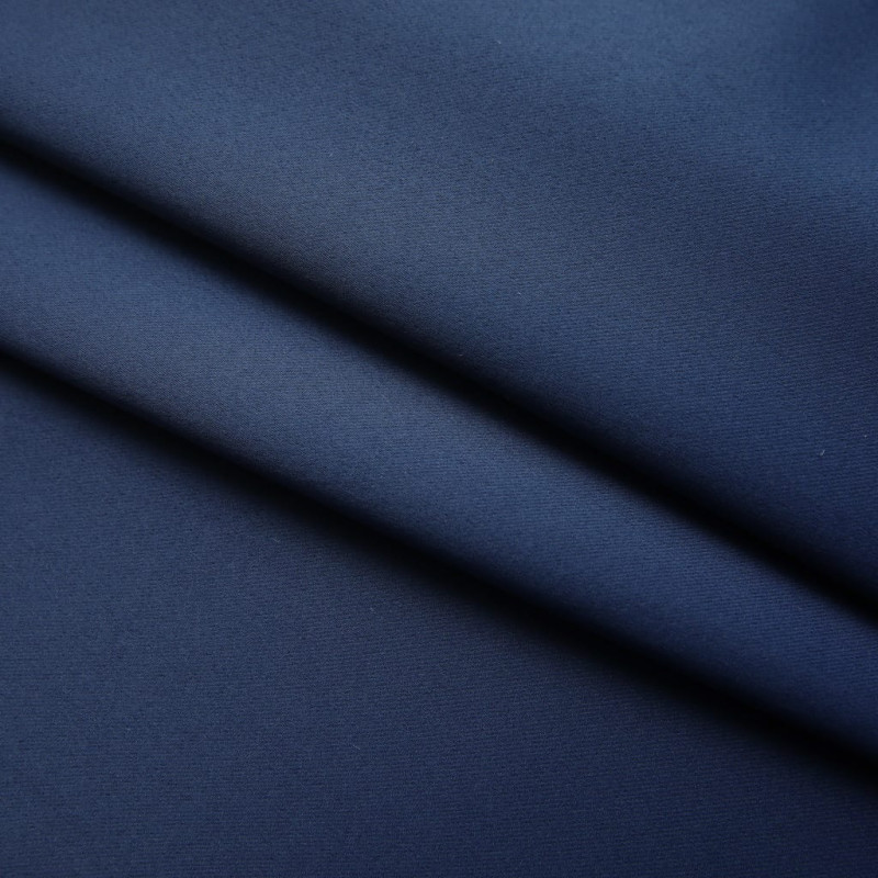 Produktbild för Mörkläggningsgardiner med krokar 2 st blå 140x175 cm