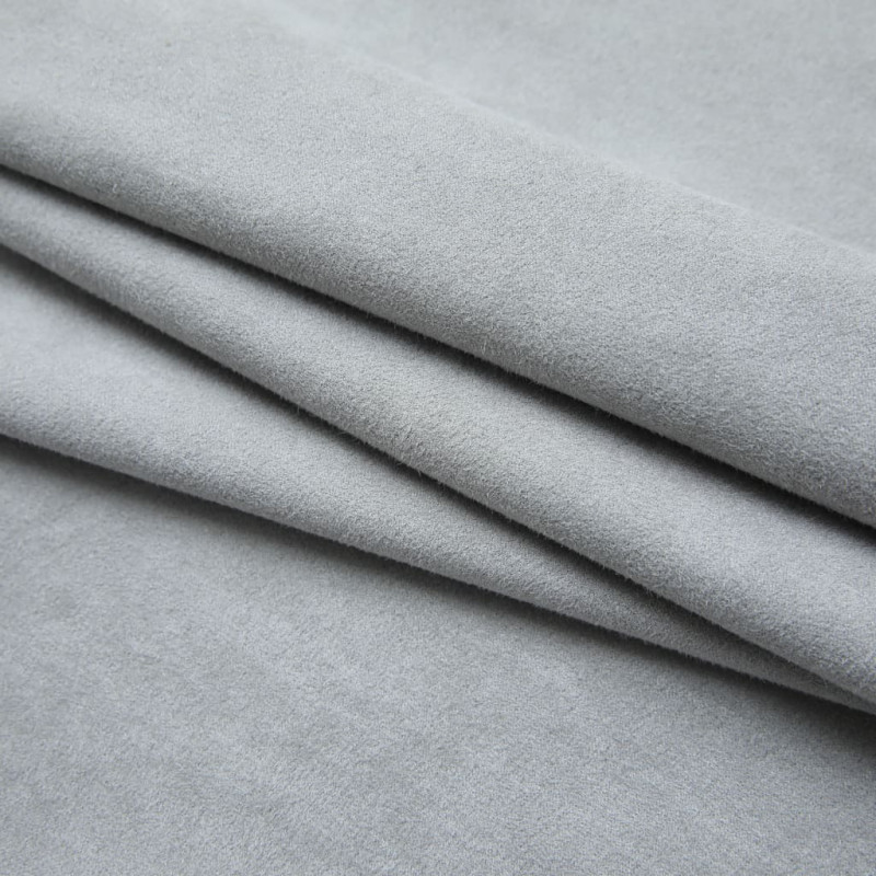 Produktbild för Mörkläggningsgardiner med krokar 2 st grå 140x225 cm