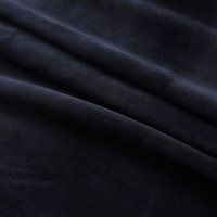 Produktbild för Mörkläggningsgardiner med ringar 2 st svart sammet 140x175 cm