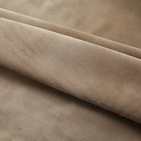 Produktbild för Mörkläggningsgardiner 2 st m. krokar sammet beige 140x175 cm