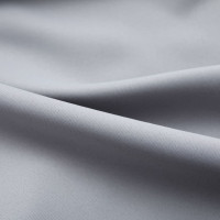 Produktbild för Mörkläggningsgardiner med krokar 2 st grå 140x245 cm