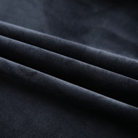 Miniatyr av produktbild för Mörkläggningsgardiner 2 st m. krokar sammet svart 140x175 cm
