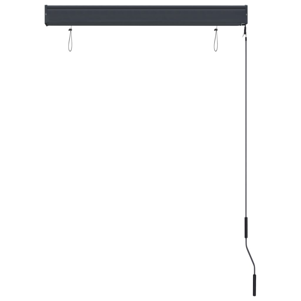 Produktbild för Rullgardin utomhus 100x250 cm blå och vit