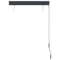 Produktbild för Rullgardin utomhus 100x250 cm blå och vit