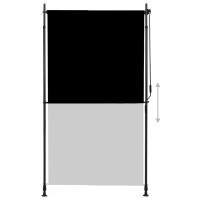 Produktbild för Rullgardin utomhus 120x270 cm antracit