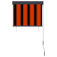 Produktbild för Rullgardin utomhus 80x250 cm orange och brun