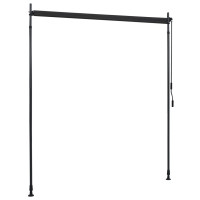 Produktbild för Rullgardin utomhus 200x270 cm antracit