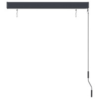 Produktbild för Rullgardin utomhus 120x250 cm blå och vit