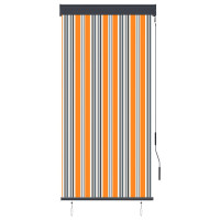 Produktbild för Rullgardin utomhus 80x250 cm gul och blå