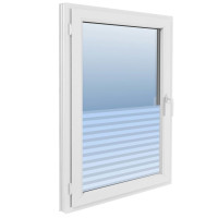 Produktbild för Fönsterfilm frostad randig design 0,9x100 m PVC