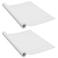 Produktbild för Dörrfolie 2 st vitt trä 210x90 cm PVC