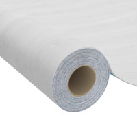 Produktbild för Dörrfolie 2 st vitt trä 210x90 cm PVC
