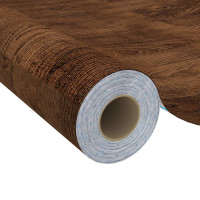 Produktbild för Dekorplast mörk ek 500x90 cm PVC