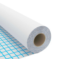 Produktbild för Dekorplast vit 500x90 cm PVC