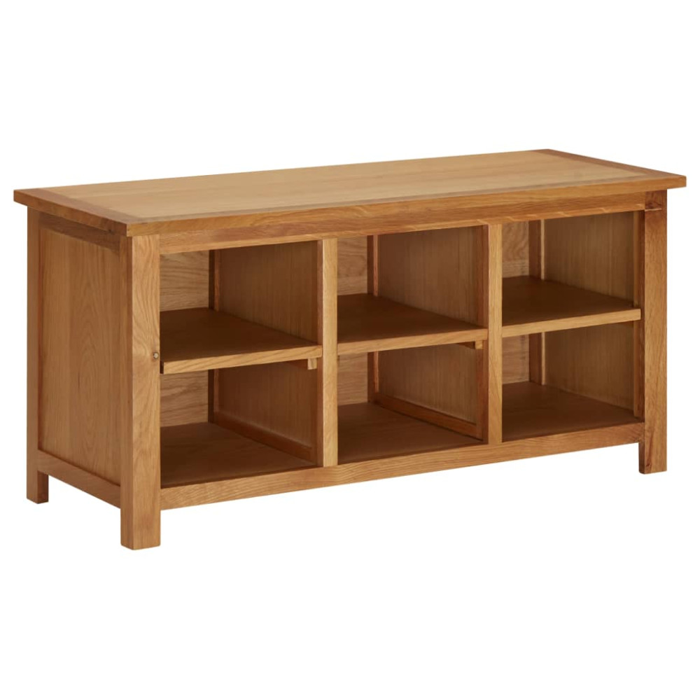 Produktbild för Skohylla 90x37x45 cm massiv ek